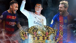 Neymar, Cristiano Ronaldo und Lionel Messi sind die drei besten Spieler in FIFA 17