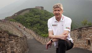Trainer, Publikumsliebling, Visionär: Wenger ist bemüht, Arsenal auf allen Ebenen in die Zukunft zu führen. Internationalisierung ist da natürlich ein wichtiges Stichwort. Ob an der chinesischen Mauer ...
