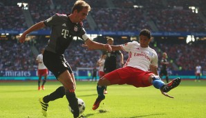 HAMBURGER SV - BAYERN MÜNCHEN 0:1: Die Bayern samt Philipp Lahm sahen sich erbitterter Gegenwehr des HSV ausgesetzt
