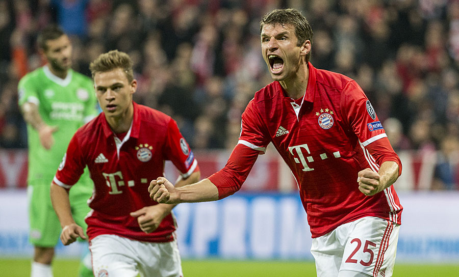 Es müllert in München: Thomas Müller bringt die Bayern in der 13. Minute in Führung