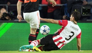 Hector Moreno von PSV Eindhoven sorgte 2015 für den Beginn einer 305 Tage langen Auszeit