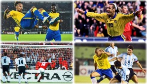 Was haben Pierre-Emerick Aubameyang (Gabun), Henrik Larsson (Schweden), Kubilay Türkyilmaz (Schweiz) und Ronaldo gemeinsam? Sie alle erzielten einen Dreierpack vom Punkt in einem WM-Quali-Spiel. Il Fenomeno übrigens gegen Erzfeind Argentinien!