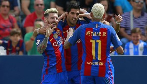 Platz 3: Messi, Neymar, Suarez - kein Wunder, dass der Trikotverkauf bei Barca läuft. 1.980.000 Exemplare. Aber für die Spitze reicht's nicht.