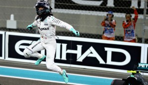 Ein Sprung der Befreiung: Rosbergs erster WM-Titel, eine massive Erleichterung