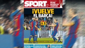 Barca ist zurück! Nach drei Spielen ohne Sieg feiert die Sport den 4:0-Sieg gegen die Fohlen nahezu frenetisch