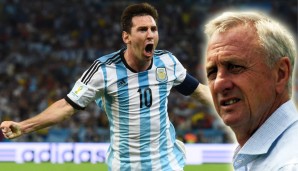 "Messi ist ein Geschenk für die ganze Fußball-Welt. Er ist unvergleichlich. Er spielt in einer anderen Liga", schwärmte Johan Cruyff