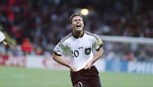 Meiste Joker-Tore: Oliver Bierhoff schoss Deutschland durch das erste Golden Goal zum EM-Titel 1996. Dem Stürmer gelangen bei 20 Einwechslungen insgesamt 12 Treffer. Rekord!
