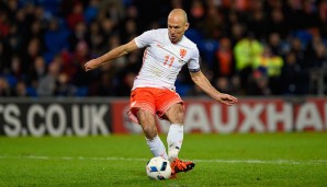 Arjen Robben: Gönnt sich im Freundschaftsspiel gegen Belgien eine Auszeit, stößt aber immerhin zum Quali-Spiel gegen Luxemburg zur Oranje