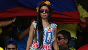Auch an weiblicher Unterstützung mangelte es auf Seiten der Kolumbianer nicht. Was sollte bei diesem Anblick schon noch schief gehen?