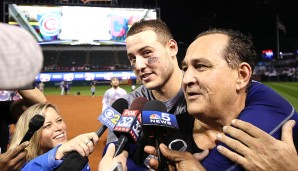 Vater und Sohn im gemeinsamen Interview: Anthony Rizzo und sein Dad John nahmen sich Zeit für die Medien