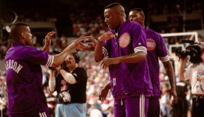 PLATZ 8: Die Phoenix Suns gelten seit jeher als offensivstarke Mannschaft. Am 10. November 1990 fegten sie die Denver Nuggets mit 173:143 aus der Halle (316 Punkte).