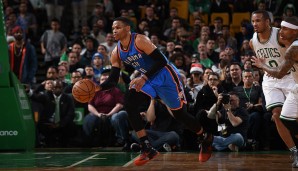 Western Conference: Russell Westbrook (Thunder) - 31,7 Punkte, 10,4 Rebounds, 10,9 Assists, 1,6 Stocks (Steals+Blocks)