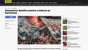 Bei O Jogo geht's da schon etwas martialischer zu: "Benfica zeigt Dortmund die Hölle"