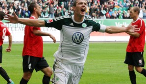 Platz 11: Edin Dzeko (VfL Wolfsburg) in 98 Spielen
