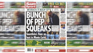 Erstmals in seiner Trainer-Karriere ist Pep Guardiola vor dem Champions-League-Halbfinale gescheitert - und das nicht ohne Emotionen. Die Sun bezeichnet die Schreie des Katalanen als Gequieke