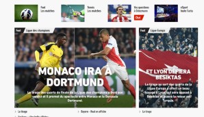 Naturgemäß konzentriert sich die französische L'Equipe auf Monaco gegen Dortmund