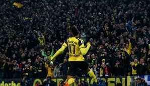 Platz 3 - Pierre-Emerick Aubameyang (Borussia Dortmund, 7 Tore): Verwandelt 53,85 Prozent seiner Großchancen