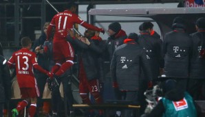 15. Spieltag: Bei miesen Temperaturen krampfen die Bayern in Darmstadt über lange Zeit. Dann kommt Costa und nagelt den Ball aus der Ferne in den Winkel. Stichwort individuelle Klasse ...