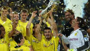 DFL Supercup, Finale 2013/14, Borussia Dortmund - FC Bayern 4:2. Das allererste Aufeinandertreffen der beiden gab es direkt in einem Finale. Zwei Tore von Marco Reus brachten den BVB damals auf die Siegerstraße.