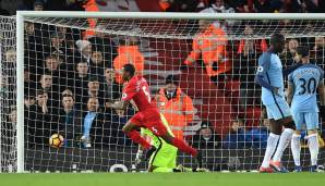 Premier League, 19. Spieltag 2016/17, FC Liverpool - Manchester City 1:0. Das Wiedersehen der beiden in der Premier League ging an Klopp. Dank eines Treffers von Wijnaldum siegten die Reds.