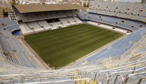 Hier zu sehen das Mestalla-Stadion in Valencia. Es hat Platz für 53.000 Personen und ist die Heimat des FC Valencia.