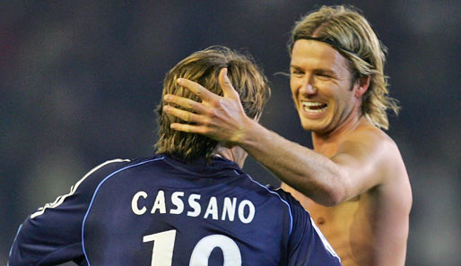 Der königliche Antonio: Im Januar 2006 wechselte Cassano zu Real Madrid und David Beckham