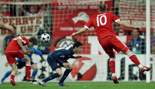 Robbens Heldentaten, nächster Teil: Sein 1:0-Siegtreffer im Heimspiel gegen Olympique Lyon in der Champions League