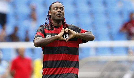 Brasilien statt Hamburg: Vagner Love wechselte aus Moskau zunächst zu Palmeiras, inzwischen schlägt sein Herz für Flamengo