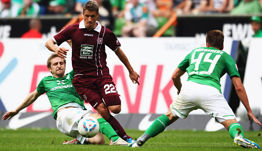 Werder Bremen - 1.FC Kaiserslautern 2:0: Ivo Ilicevic war mit seinem FCK im Weserstadion zu Gast
