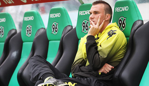 Hannover 96 - Borussia Dortmund 2:1: Kevin Großkreutz fand sich nach zuletzt schwachen Leistungen erst einmal auf der Bank wieder