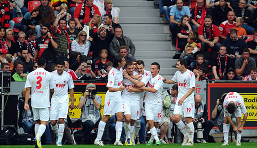 Leverkusen - Köln 1:4: Das rheinische Derby war eine überraschend klare Sache. In Leverkusen jubelten nur die Gäste