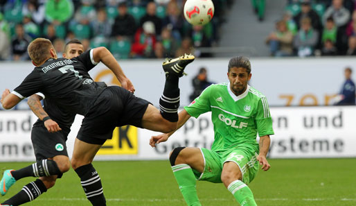 Wolfsburg - Fürth 1:1: Aufsteiger Fürth lieferte in Wolfsburg eine kämpferisch überzeugende Leistung ab
