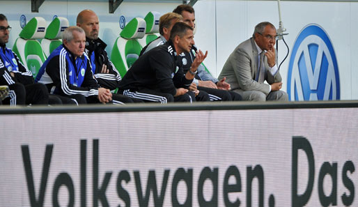 Das trieb Wolfsburg-Coach Felix Magath (r.) die Sorgenfalten auf die Stirn