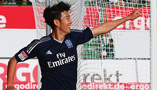"Ich hab's gemacht!" Heung-Min Son brachte den HSV mit einem Treffer Marke "Tor des Monats" in Führung