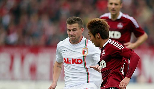 1. FC NÜRNBERG - FC AUGSBURG 0:0: In einem schwachen Spiel trennten sich der Club und Augsburg torlos
