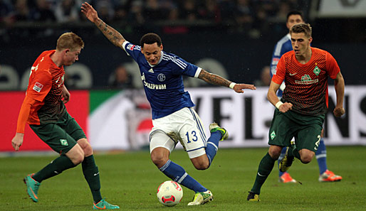 FC SCHALKE 04 - WERDER BREMEN 2:1: Nach einen Rückstand zur Pause drehte Schalke die Partie gegen Bremen innerhalb von nur zehn Minuten