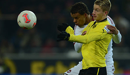BORUSSIA DORTMUND - 1. FC NÜRNBERG 3:0: Marco Reus lieferte beim BVB ein ordentliches, aber diesmal kein überragendes Spiel ab