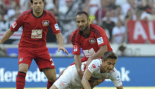VFB STUTTGART - BAYER LEVERKUSEN 0:1: In einer engen und umkämpften Partie konnte sich Bayer Leverkusen am Ende knapp beim VfB Stuttgart durchsetzen