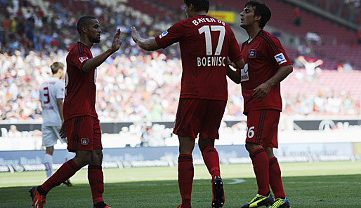 Die Leverkusener hatten gut lachen: Sie gewannen ohne selbst auch nur ein einziges Tor erzielt zu haben. Daniel Schwaab traf beim einzigen Treffer der Partie ins eigene Netz