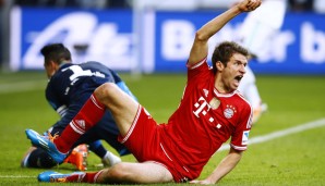 ... allen voran dank Thomas Müller. Der Münchner hatte bei fünf von sechs Bayern-Toren seine Füße im Spiel