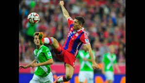 In seinem ersten Bundesligaspiel im Bayern-Trikot lief es für Lewandowski noch nicht rund