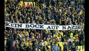 'Kein Bock auf Nazis' - klares Statement der BVB-Fans