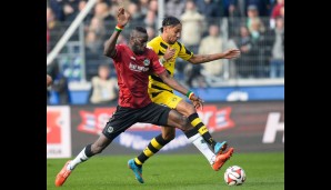 Nicht zu halten: Pierre-Emerick Aubameyang bringt die Dortmunder in Führung, aber...
