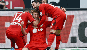 Der HSV hatte heute keine Chance in Leverkusen: Kießling freut's, er traf zum 2:0