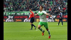 Aber es hat nichts genutzt: Max Kruse traf sogar dreifach für Wolfsburg