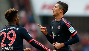 1. FC KÖLN - FC BAYERN MÜNCHEN 0:1: Die Bayern nehmen zu Beginn den Schwung aus dem Juve-Spiel mit und gehen durch Robert Lewandowski früh in Führung