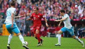 BAYERN MÜNCHEN - SCHALKE 04 3:0: Gegen Schalke durfte Mario Götze mal wieder über die komplette Spielzeit ran