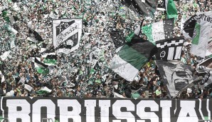 MÖNCHENGLADBACH - HOFFENHEIM 3:1: Prächtige Stimmung im Borussia-Park. Die Mannschaft sollte zum Angriff auf Platz vier gepeitscht werden