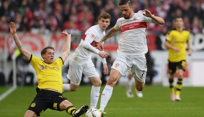 VFB STUTTGART - BORUSSIA DORTMUND 0:3: Der VfB versteckte sich gegen die Borussia keinesfalls, kurz vor dem Dortmunder Strafraum war allerdings Schluss