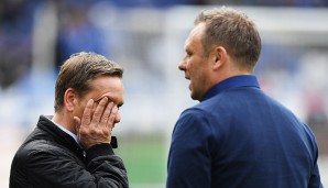 Hannover 96 - FC Schalke 04 1:3: Horst Heldt wirkte vor dem Spiel ziemlich verschlafen